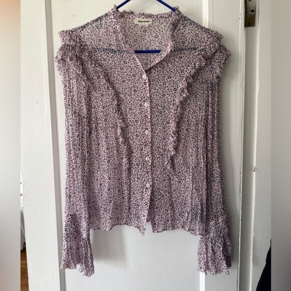 Zadig & Voltaire Tops - ZADIG & VOLTAIRE Tweet Goa Ditsy Floral Button Front Blouse